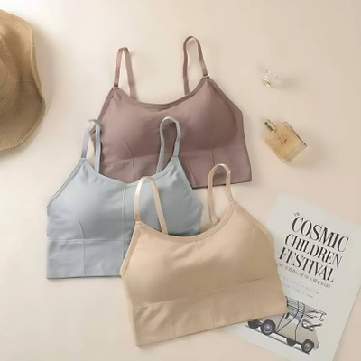 Lampline feb Unique Design Women Everyday Lightly Padded Bra(Multicolor)