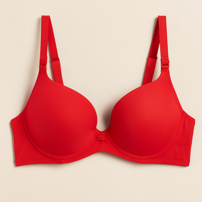 vvelouraa Women Full Coverage Lightly Padded Bra(Red)