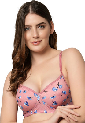 vownz Women T-Shirt Lightly Padded Bra(Pink)