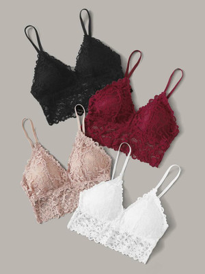 VS Beauti 529 NET BRA Women Everyday Lightly Padded Bra(Multicolor)
