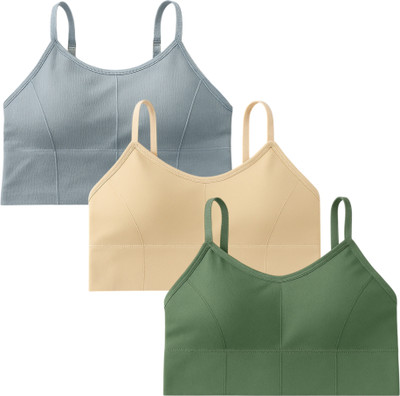 KNUSPER Premium Women Sports Lightly Padded Bra(Multicolor)