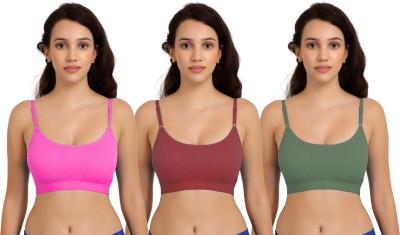 aamarsh Goma Bra Women Minimizer Non Padded Bra(Pink, Maroon, Green)