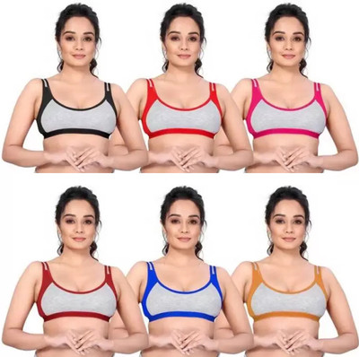 Inner Joy Women Everyday Non Padded Bra(Multicolor)