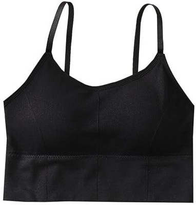 J P VILLA Women Bralette Lightly Padded Bra(Black)