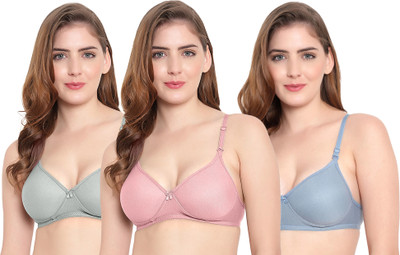 LUZWE Women Push-up Lightly Padded Bra(Multicolor)