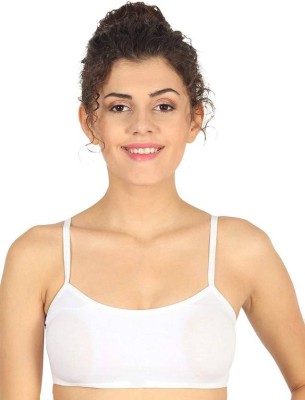 MD Fashion Women Cage Bra Lightly Padded Bra(White)