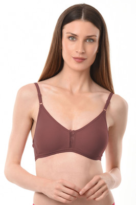 Vanila Women’s Non-Padded Non-Wired Everyday Bra Women Everyday Non Padded Bra(Brown)