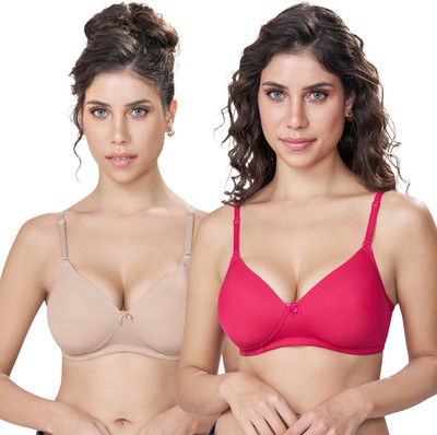 SKDREAMS Women Full Coverage Lightly Padded Bra(Multicolor)