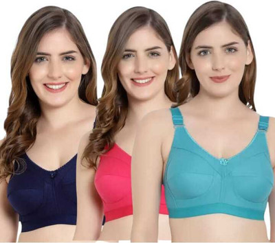 Havenhues Women T-Shirt Lightly Padded Bra(Multicolor)