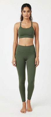 BOLDBEAUTY Comfortable Non Padded Wire free Bra Women Sports Lightly Padded Bra(Green)