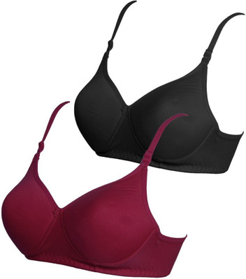 Piylu Women Full Coverage Lightly Padded Bra(Multicolor)