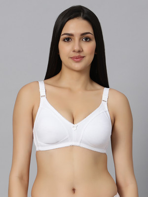 BlueNixie Women T-Shirt Non Padded Bra(White)