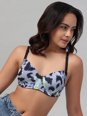 Clovia Women T-Shirt Lightly Padded Bra(Purple)