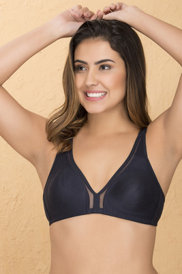 Clovia Women Full Coverage Non Padded Bra(Black)