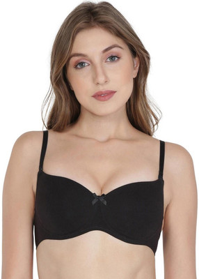 JOCKEY Women T-Shirt Lightly Padded Bra(Black)