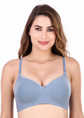 Havenhues Women Full Coverage Heavily Padded Bra(Blue)