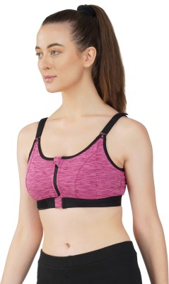 INGRID Women Sports Non Padded Bra(Purple)