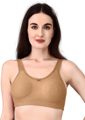 Exotica Lingerie Exotica Lingerie Full Coverage Minimizer Bra Women Bralette Non Padded Bra(Beige)