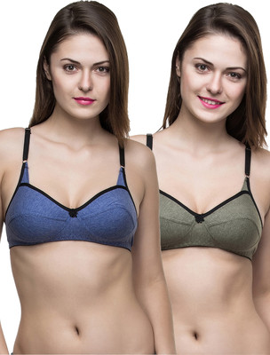 Docare 5Star Women Everyday Non Padded Bra(Blue, Green)