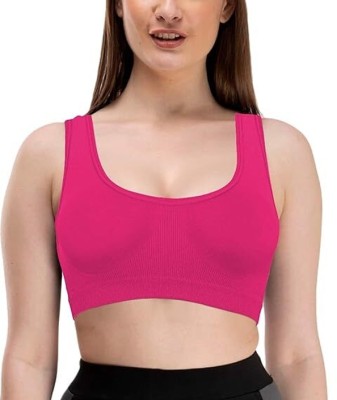 Barkati Women Sports Non Padded Bra(Pink)