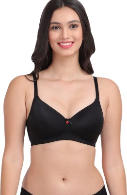 AMOUR SECRET AMOUR SECRET 3/4th Coverage T-shirt Bra Women Push-up Lightly Padded Bra(Black)