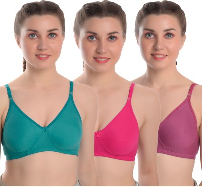 SKY BEAUTY Women T-Shirt Non Padded Bra(Multicolor)