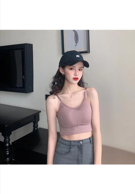 BRANKLY URJA Women Cami Bra Lightly Padded Bra Women Cami Bra Lightly Padded Bra(Purple)