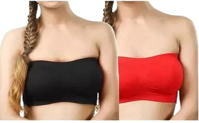 Dveer Women Bandeau/Tube Non Padded Bra(Multicolor)
