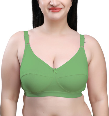 SKDREAMS Women Full Coverage Non Padded Bra(Light Green)
