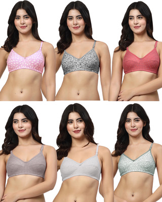 LILY MixPrintMino Women Everyday Non Padded Bra(Multicolor)