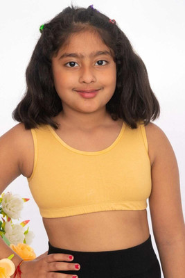 Suno Chanda Girls Training/Beginners Non Padded Bra(Beige)