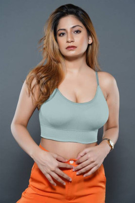 GURED Women Cami Bra Lightly Padded Bra(Grey)