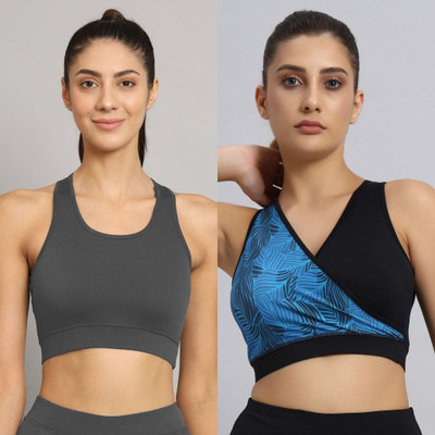 BEING RUNNER Women Sports Non Padded Bra(Multicolor)
