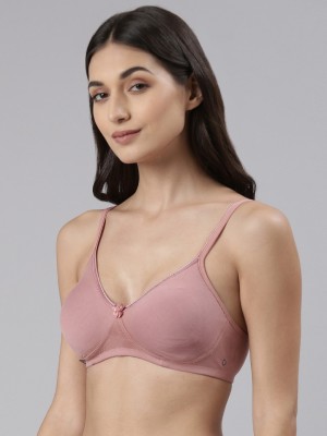 Dollar Missy Wire-Free Basic Support T-Shirt Women Everyday Non Padded Bra(Pink)