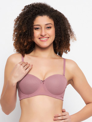 Clovia Women Balconette Lightly Padded Bra(Pink)