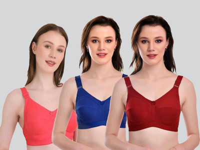 YISJUDAN J Women Full Coverage Non Padded Bra 36C (Multicolor) pack of 2 Women Full Coverage Non Padded Bra(Multicolor)