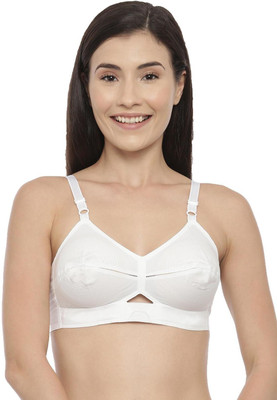 Blossom Round/Conical Encircled Shaper Bra Women Full Coverage Non Padded Bra(White)