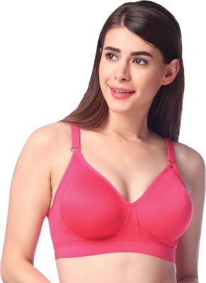 Trylo Trylo Women Full Coverage Non Padded Bra ( Raspberry_42D ) Women T-Shirt Non Padded Bra(Pink)