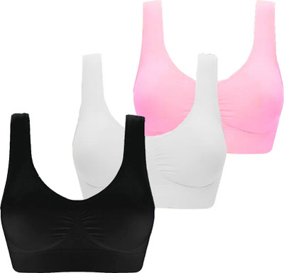 Wardrovia Women T-Shirt Non Padded Bra(Multicolor)