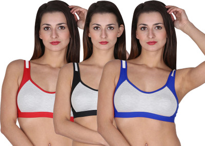 Zivosis Women Sports Non Padded Bra(Multicolor)