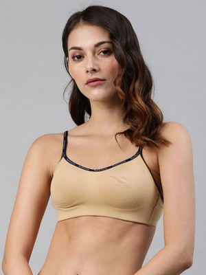 VAN HEUSEN Seamless Cups And Non Padded 16 Hours Of Comfort Women Full Coverage Lightly Padded Bra(Beige)