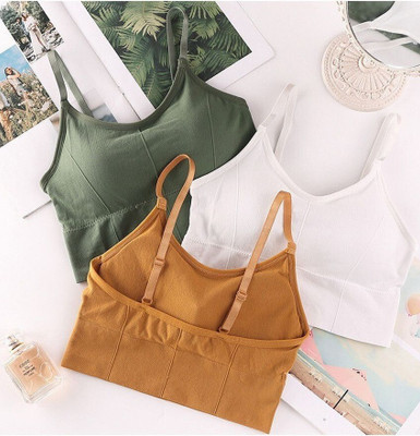 Payal Creation fANCY FREE SIZE BRA Women Cami Bra Lightly Padded Bra(Multicolor)