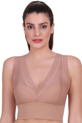 AMOUR SECRET Women Bralette Lightly Padded Bra(Pink)