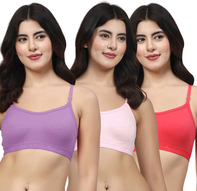LILY 3321Mino Women Sports Non Padded Bra(Multicolor)