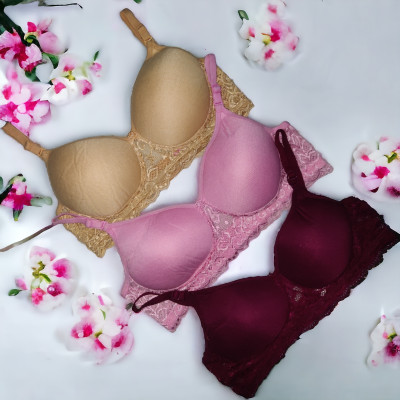 Piylu Women Push-up Lightly Padded Bra(Multicolor)
