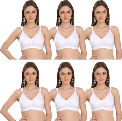 TCG WB036 Women Full Coverage Non Padded Bra(White)