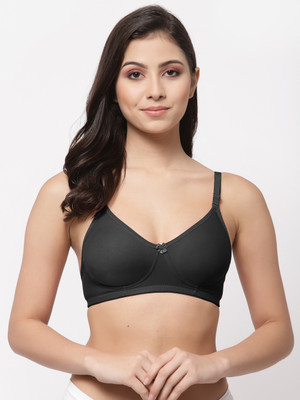 COLLEGE GIRL CG1301 Women T-Shirt Non Padded Bra(Black)