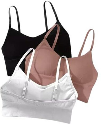 ZALPAL ENTERPRISE ActiveCurve Stylish Sports Bra Women Sports Lightly Padded Bra(White)