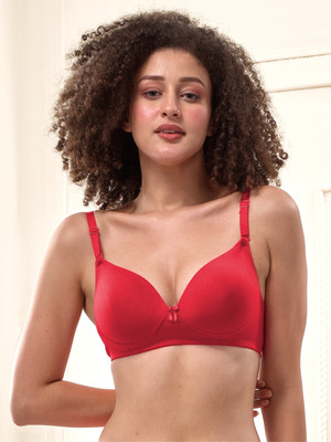 Lyra by Lux Lux Lyra Padded Bra 521 Women Full Coverage Lightly Padded Bra(Maroon)