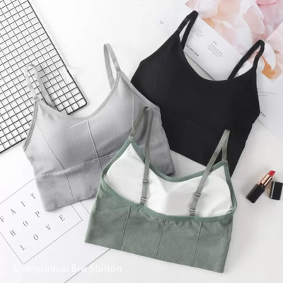 Haute And Bold Women Full Coverage Non Padded Bra(Black, Green, Grey)